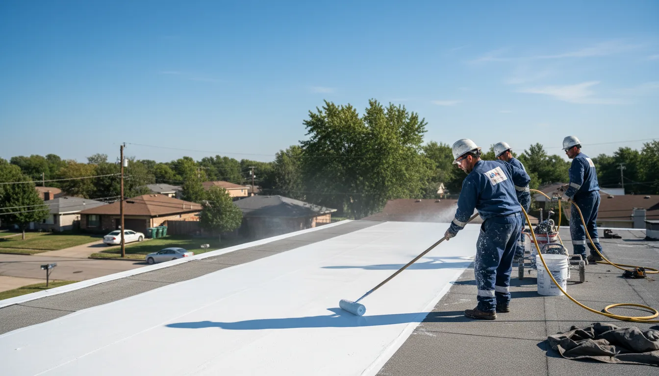 Commercial roof coating in Mertzon, TX near me